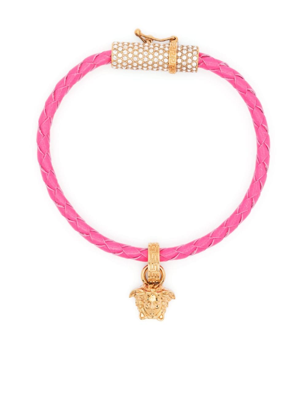 Versace Medusa-plaque detail bracelet - Pink von Versace