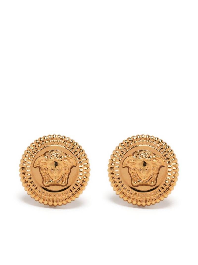 Versace Medusa-plaque detail earrings - Gold von Versace