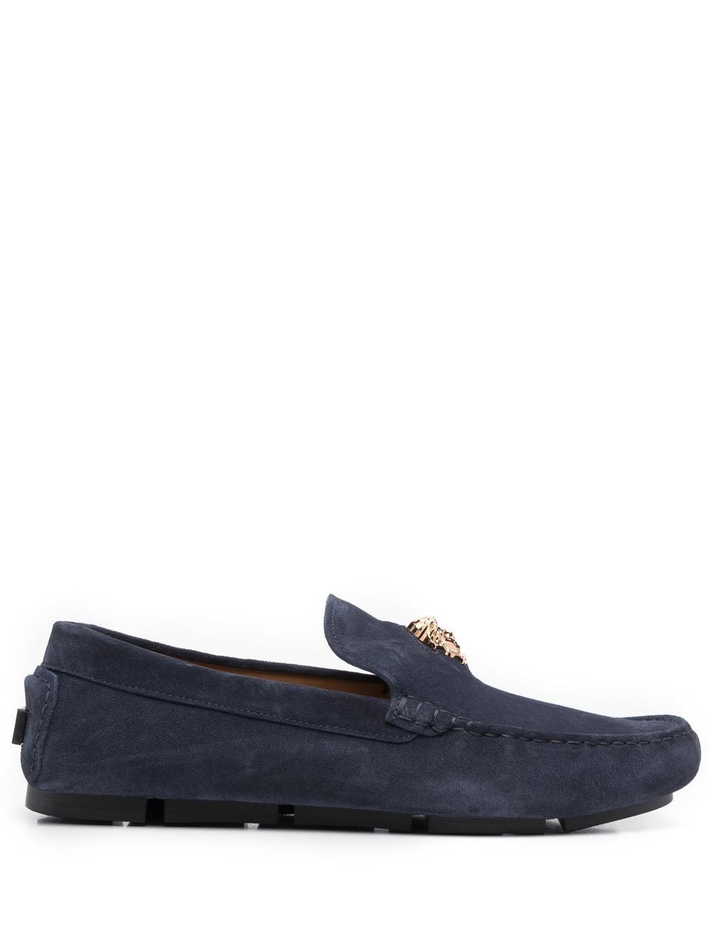 Versace La Medusa suede loafers - Blue von Versace