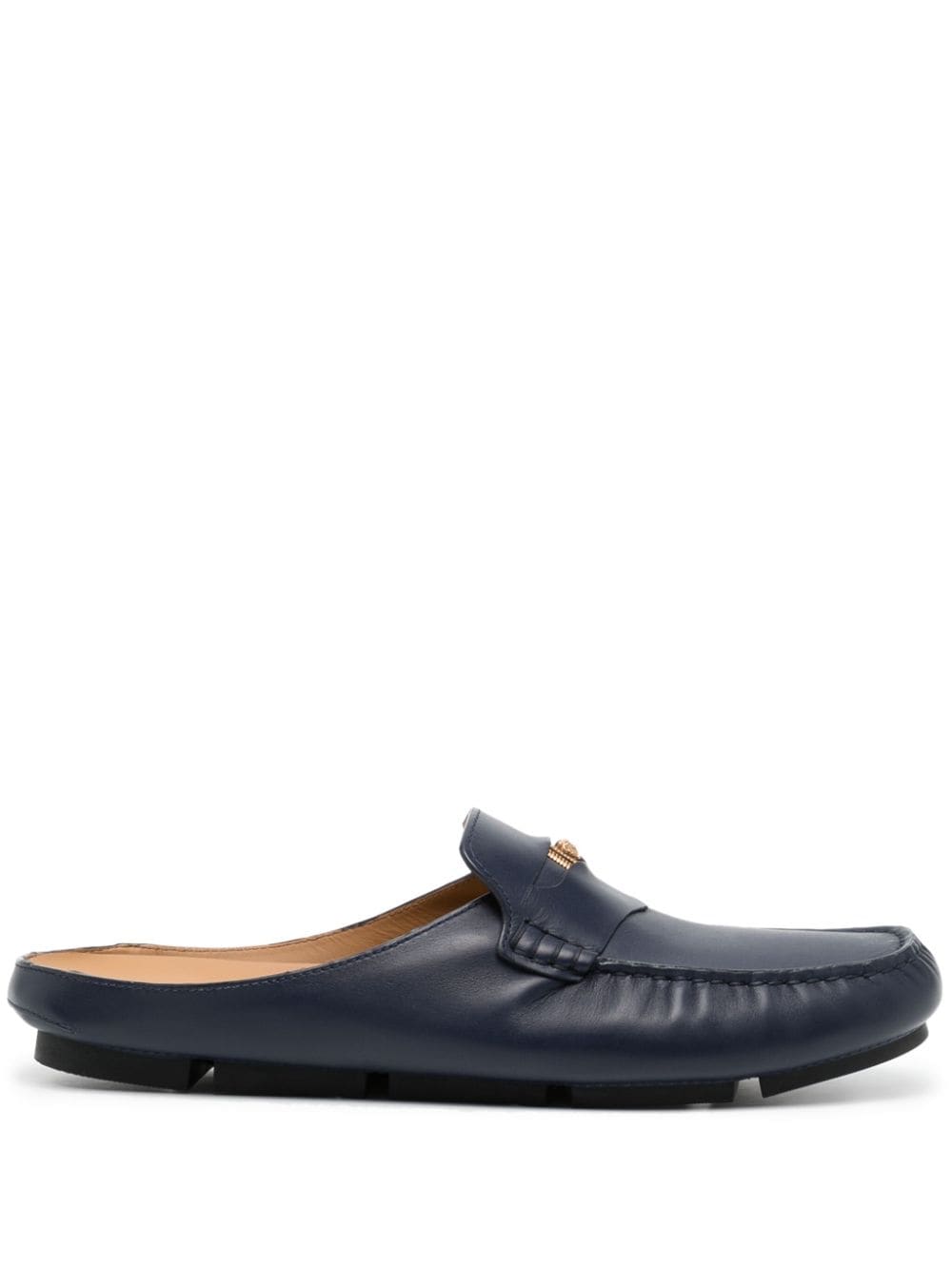 Versace Medusa plaque slip-on loafers - Blue von Versace