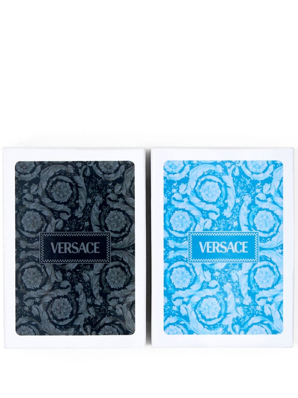 Versace Medusa playing card set - Blue von Versace