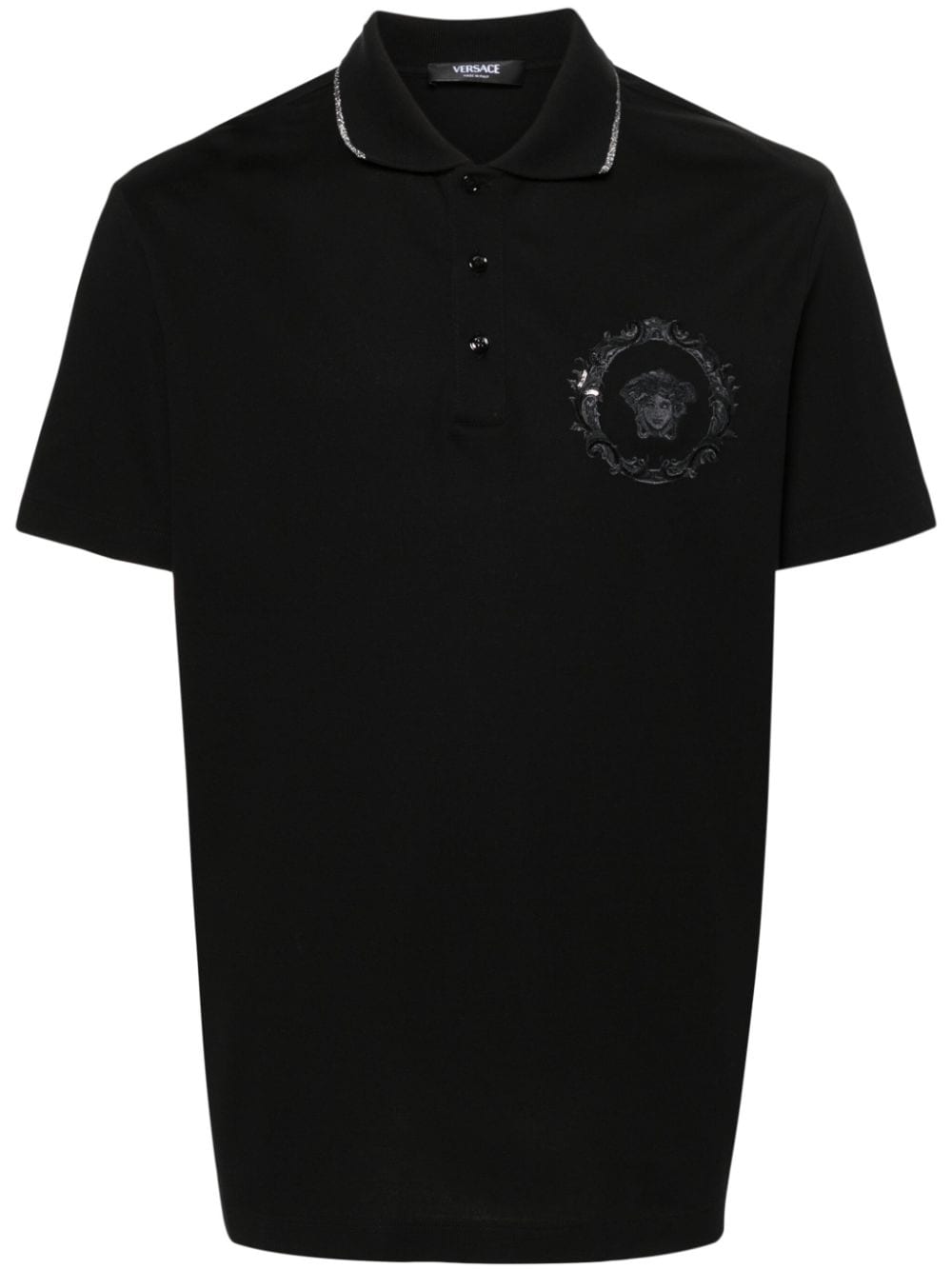 Versace Medusa polo shirt - Black von Versace