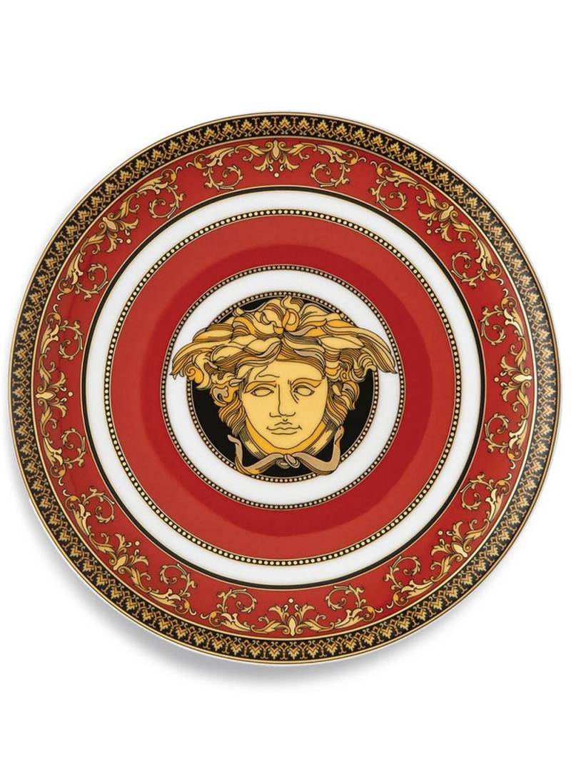 Versace Medusa porcelain bread plate - Red von Versace