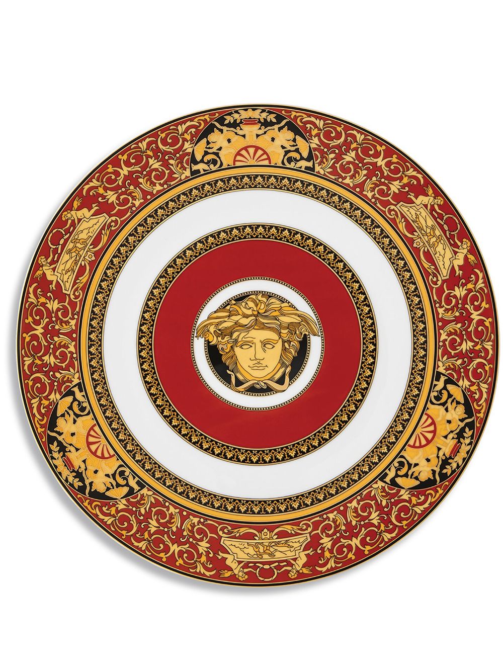 Versace Medusa porcelain serving plate - Red von Versace
