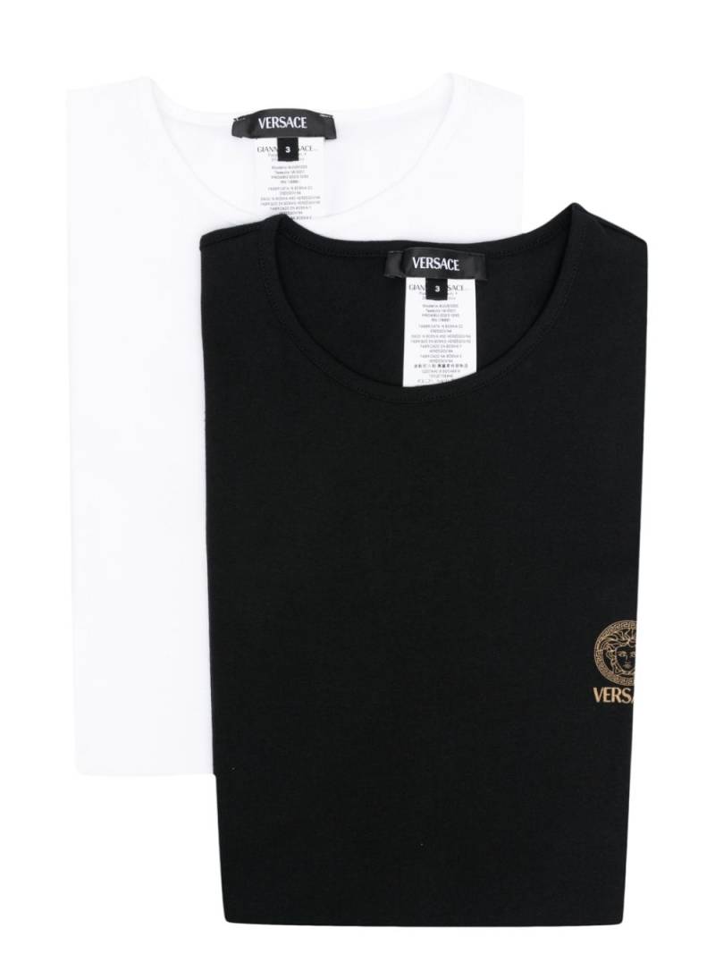 Versace Medusa-print cotton T-shirt (pack of two) - White von Versace