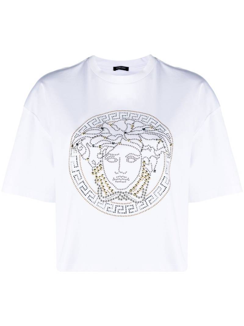 Versace Medusa-print cotton T-shirt - White von Versace