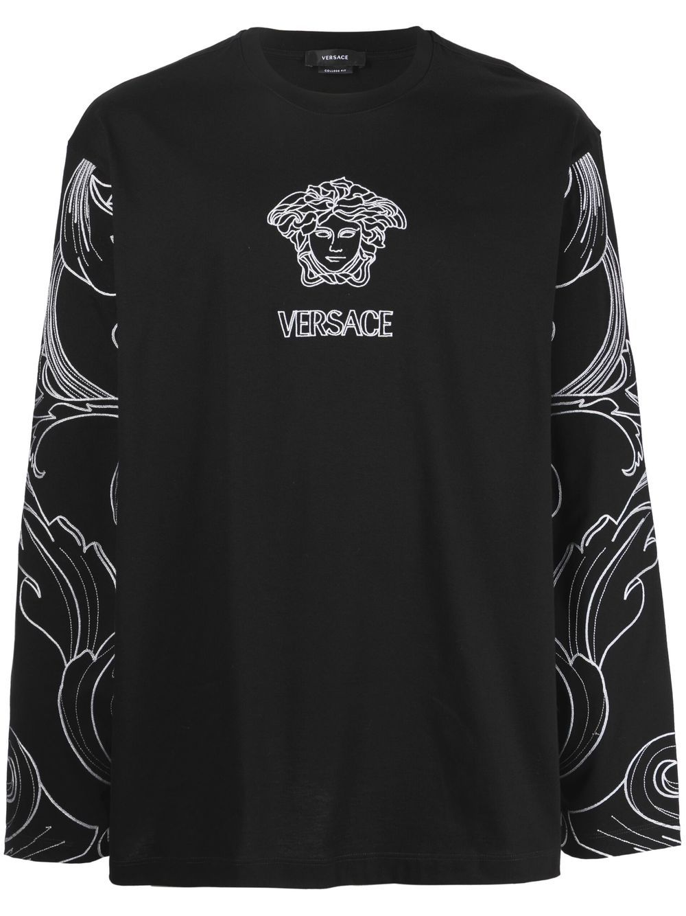 Versace Medusa-print detail T-shirt - Black von Versace