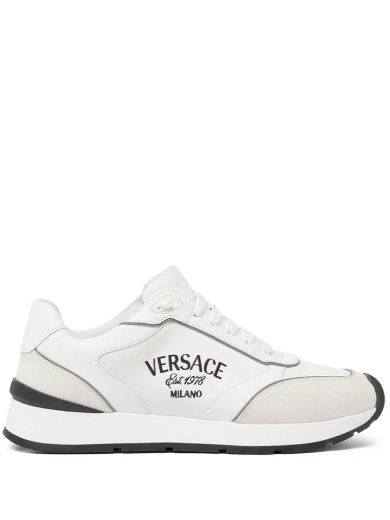 Versace Milano lace-up sneakers - White von Versace