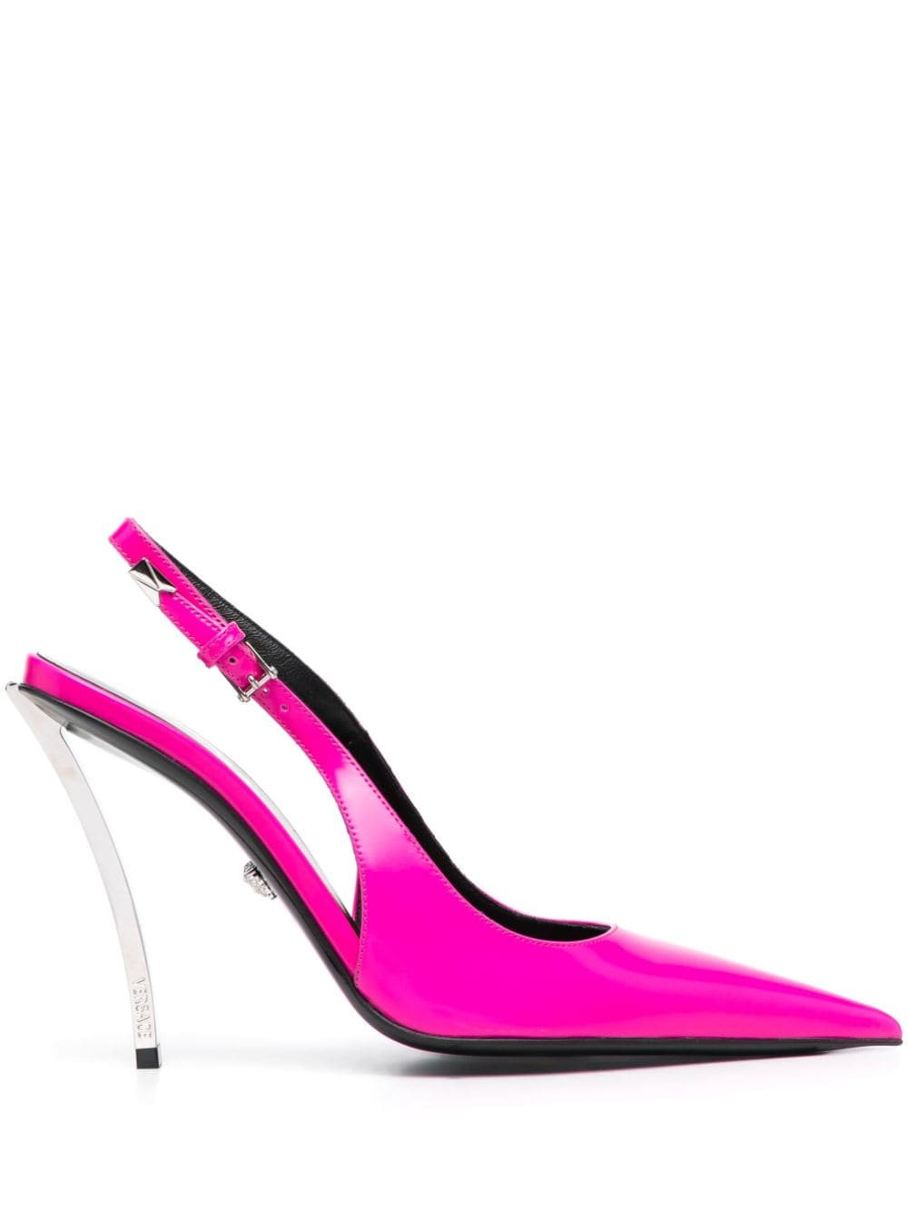 Versace Pin Point 115mm slingback pumps - Pink von Versace