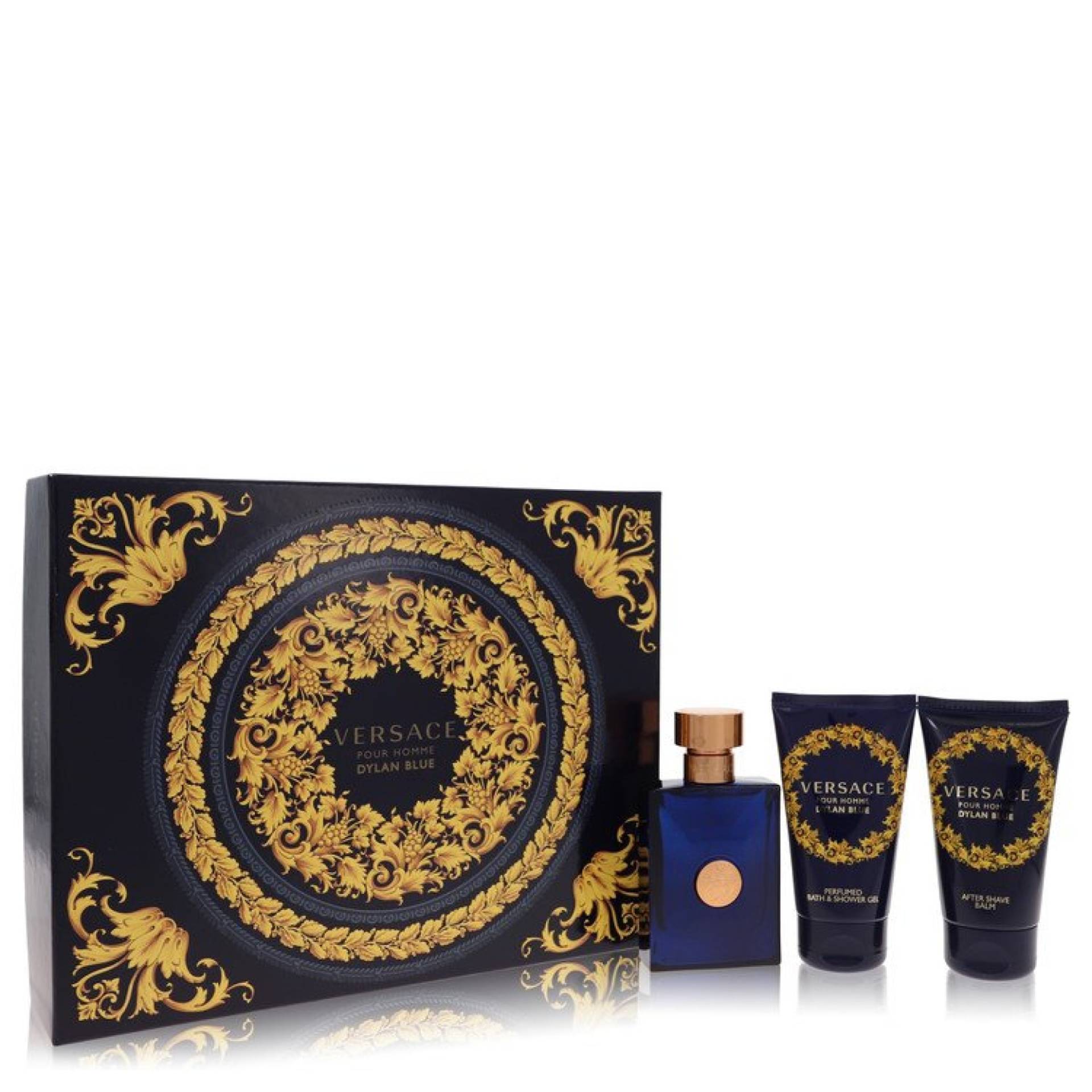 Versace Pour Homme Dylan Blue Gift Set -- 50 ml Eau De Toilette Spray + 50 ml After Shave Balm + 50 ml Shower Gel von Versace