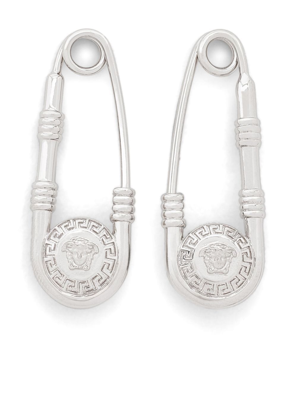 Versace Safety Pin drop earrings - Silver von Versace