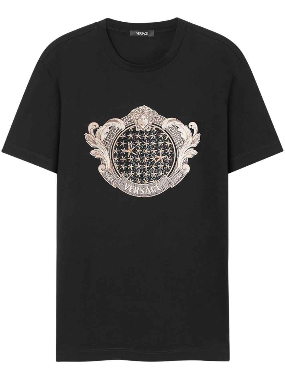 Versace Starfish Blason cotton T-shirt - Black von Versace
