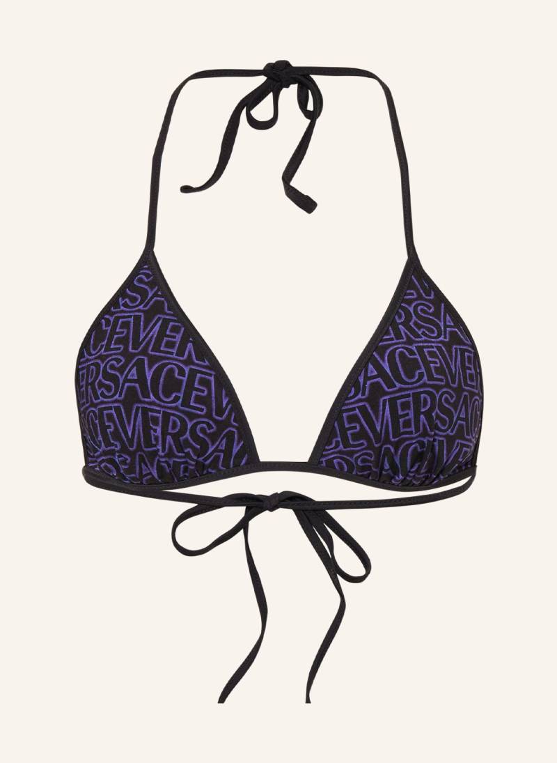 Versace Triangel-Bikini-Top Zum Wenden lila von Versace