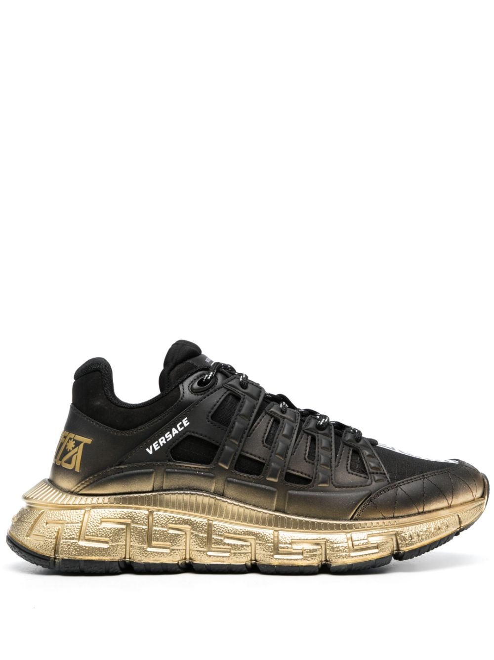 Versace Trigreca leather sneakers - Black von Versace