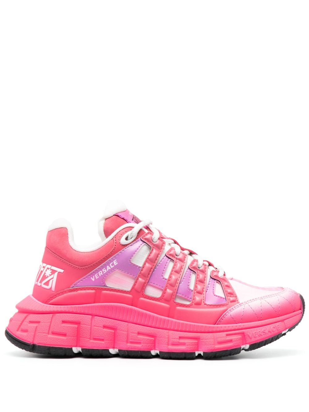 Versace Trigreca leather sneakers - Pink von Versace