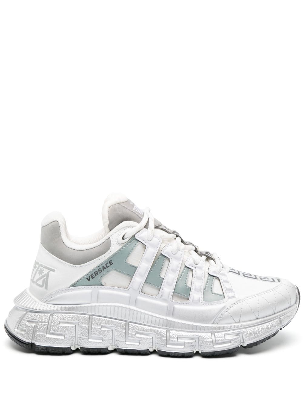 Versace Trigreca leather sneakers - White von Versace