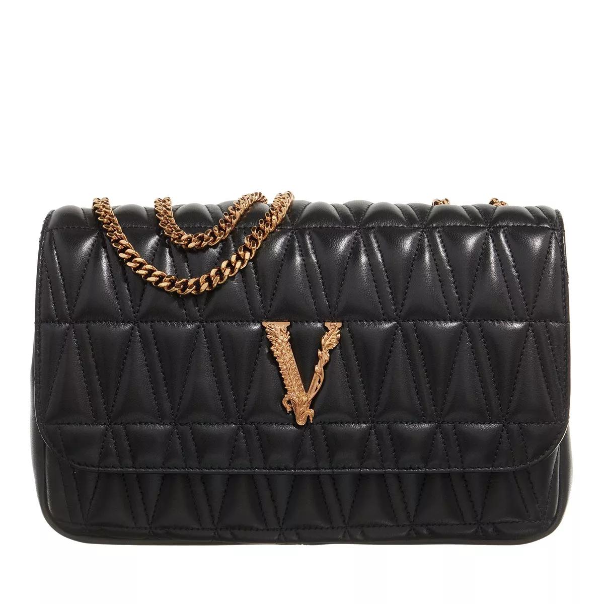 Versace Umhängetasche - Virtus Shoulder Bag - Gr. unisize - in Schwarz - für Damen von Versace