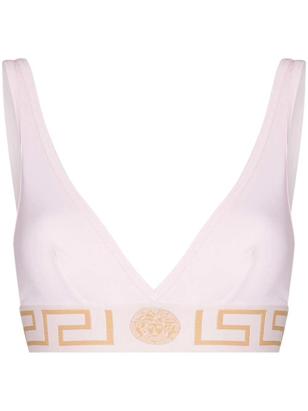 Versace Greca Border triangle bralette - Pink von Versace