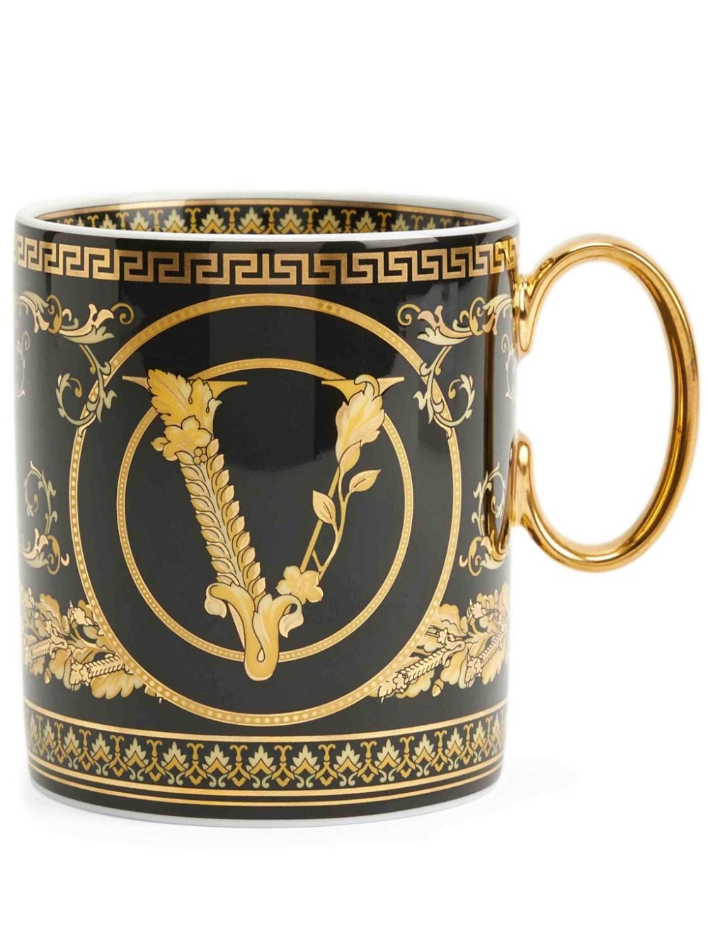 Versace Virtus Gala porcelain mug - Black von Versace