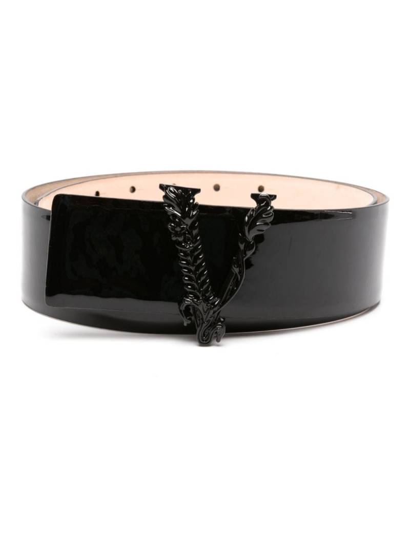 Versace Virtus patent belt - Black von Versace