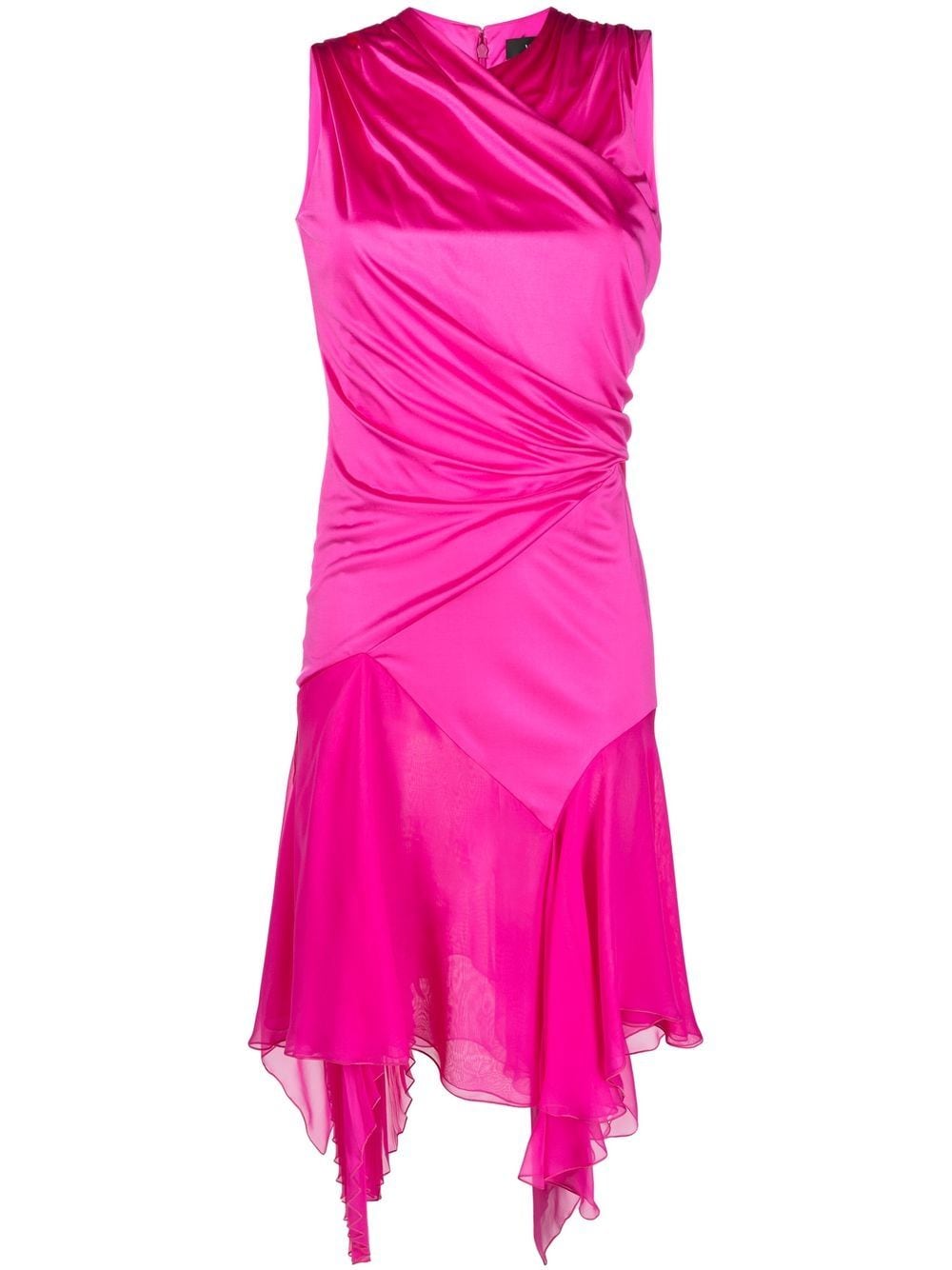 Versace asymmetric gathered dress - Pink von Versace