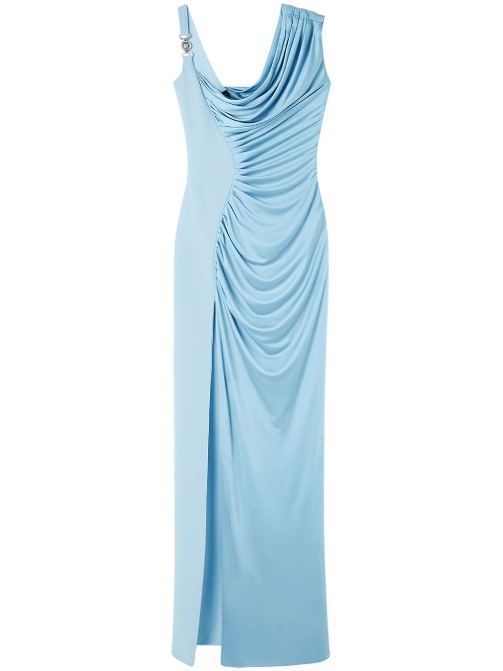 Versace Medusa '95 draped gown - Blue von Versace