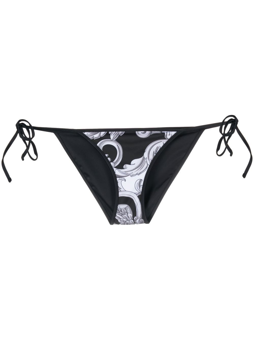 Versace baroque pattern-print bikini bottoms - Black von Versace