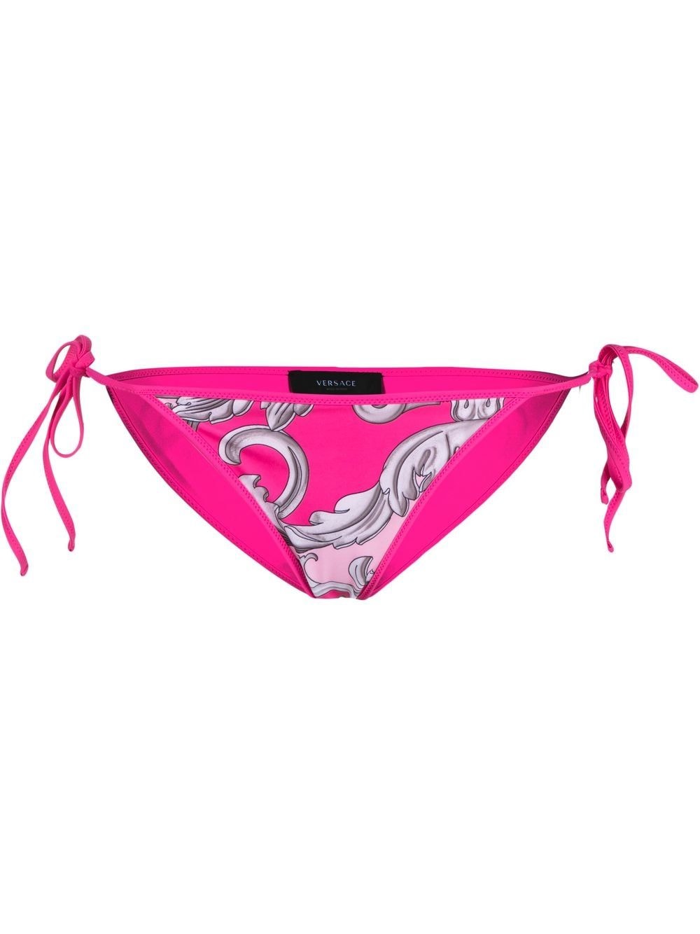 Versace baroque pattern-print bikini bottoms - Pink von Versace