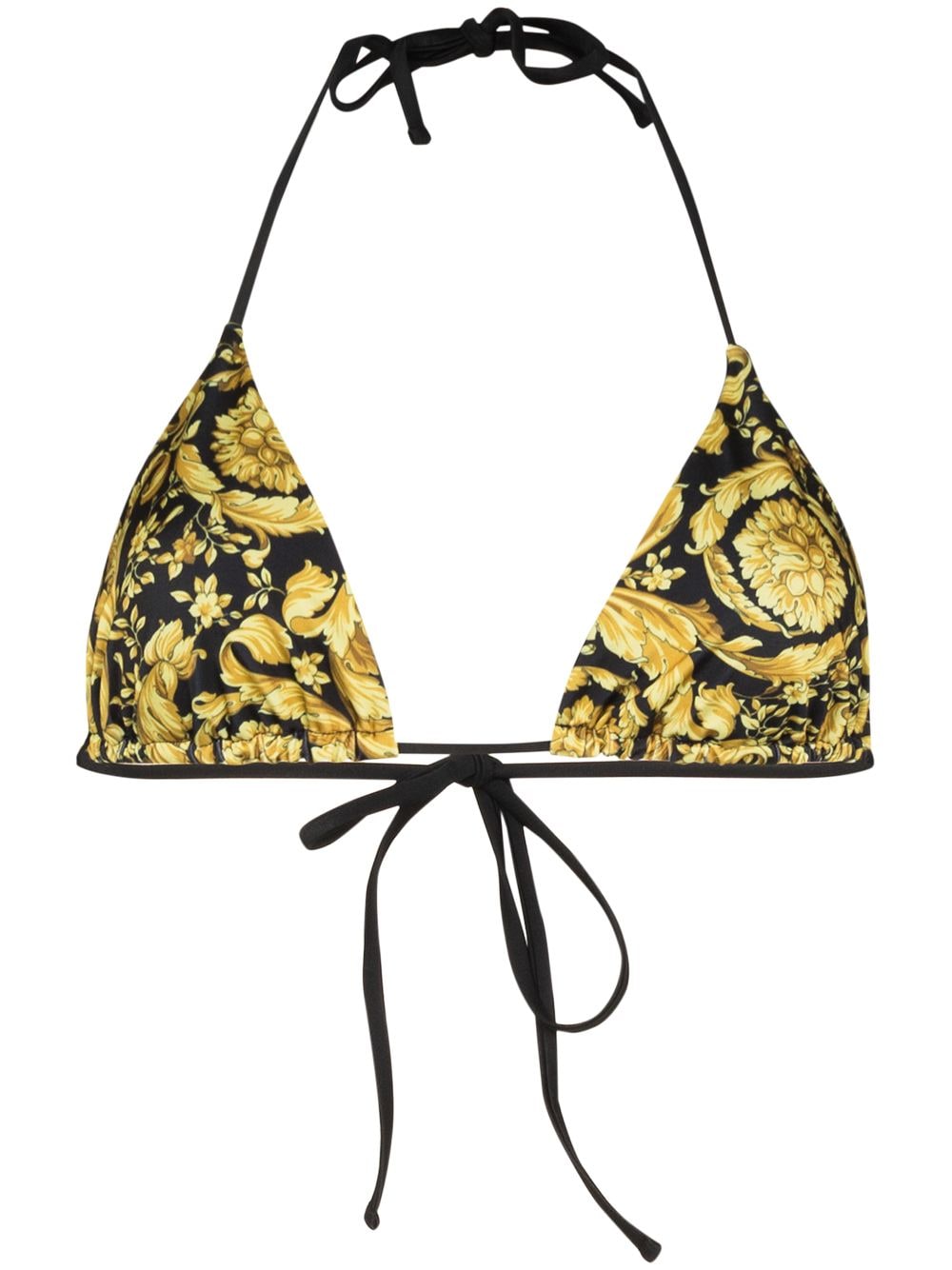 Versace Barocco bikini top - White von Versace