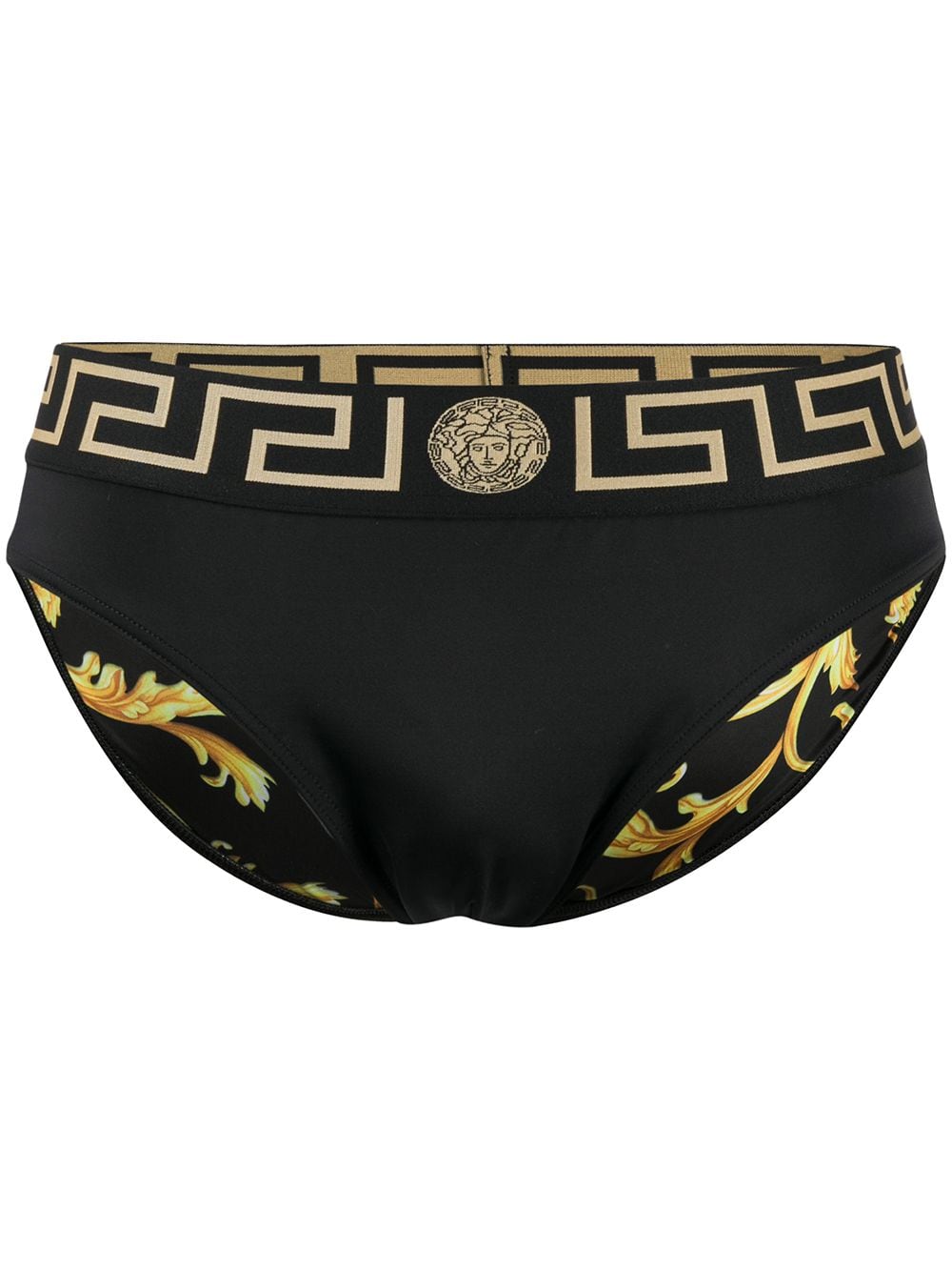 Versace Greca Border swim briefs - Black von Versace