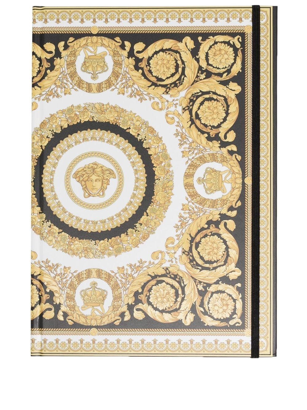 Versace baroque-print notebook - Gold von Versace