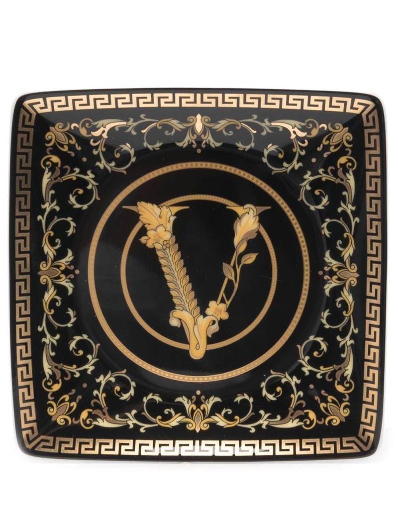 Versace ceramic trinket tray - Black von Versace