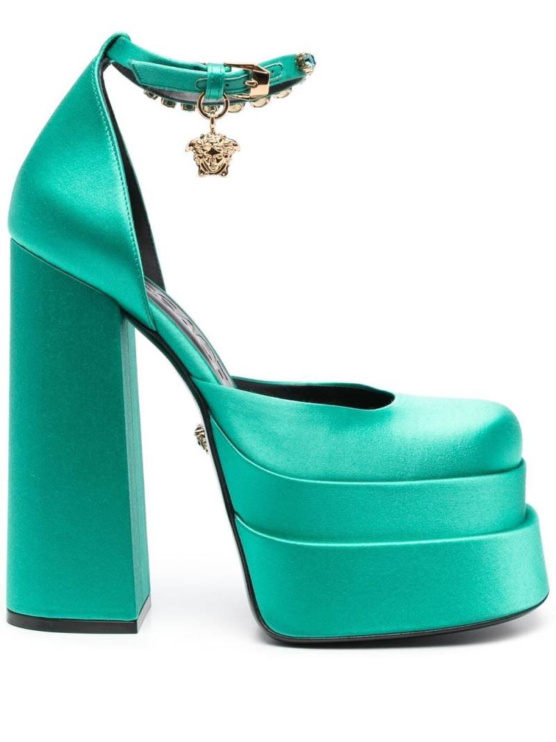 Versace chunky Mary Jane pumps - Green von Versace