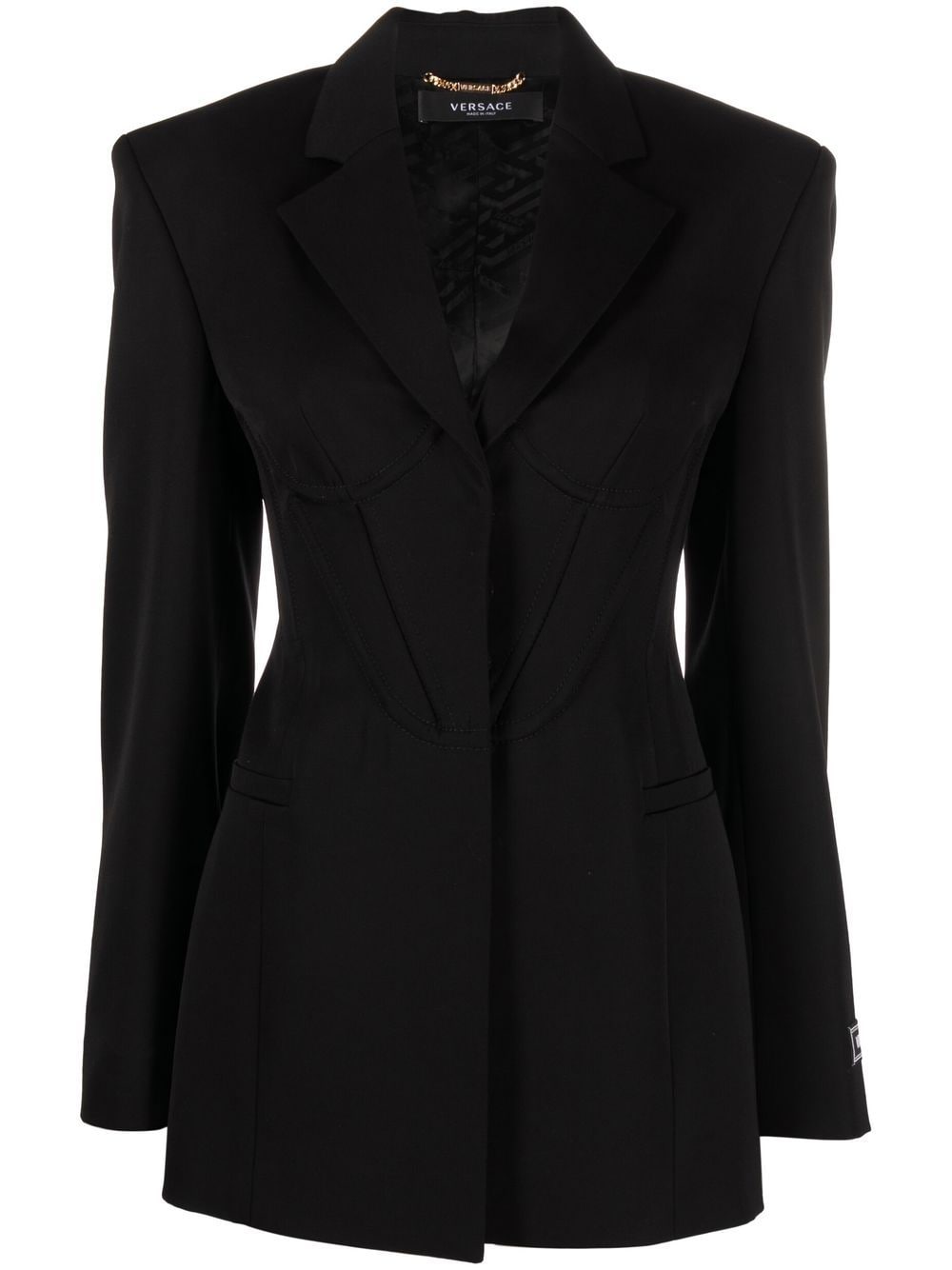 Versace corset-style blazer - Black von Versace