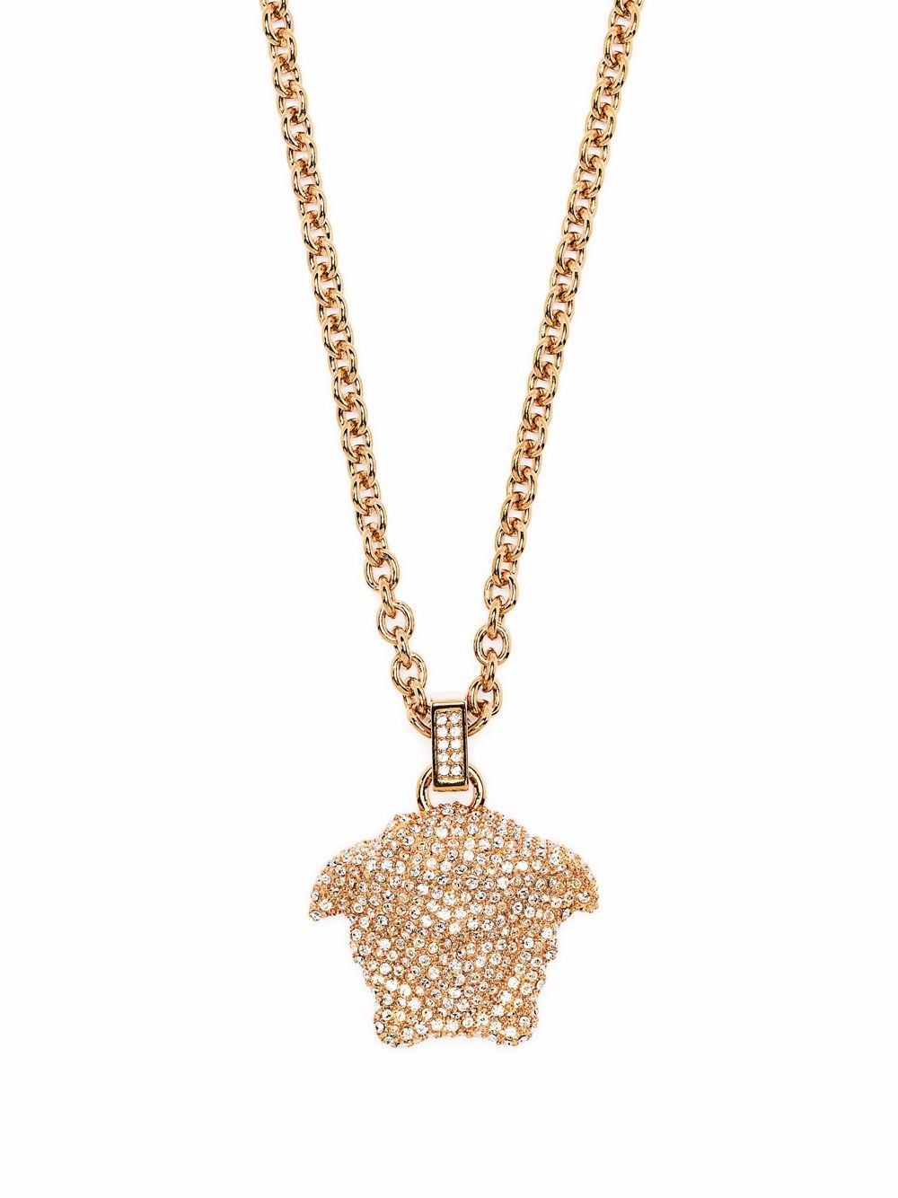 Versace La Medusa crystal-embellished necklace - Gold von Versace