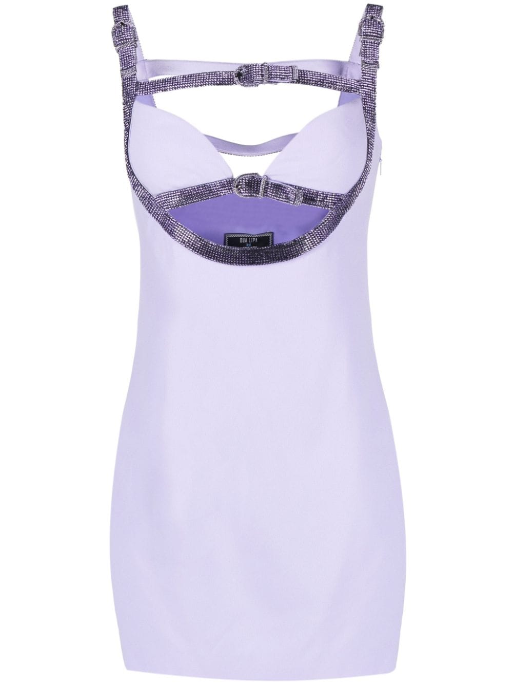 Versace crystal-embellished cut-out minidress - Purple von Versace
