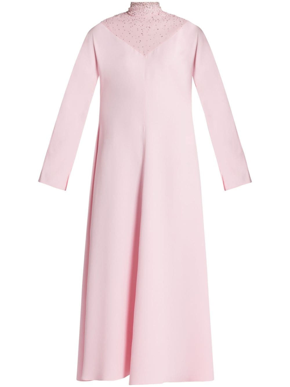 Versace crystal-embellished silk gown - Pink von Versace