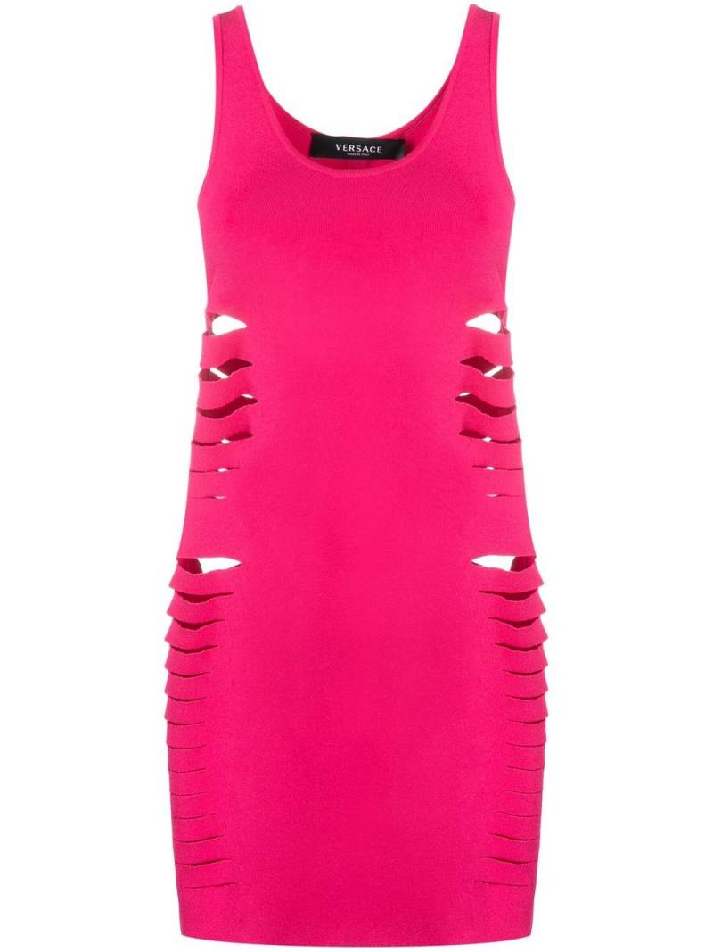 Versace cut-out mini dress - Pink von Versace