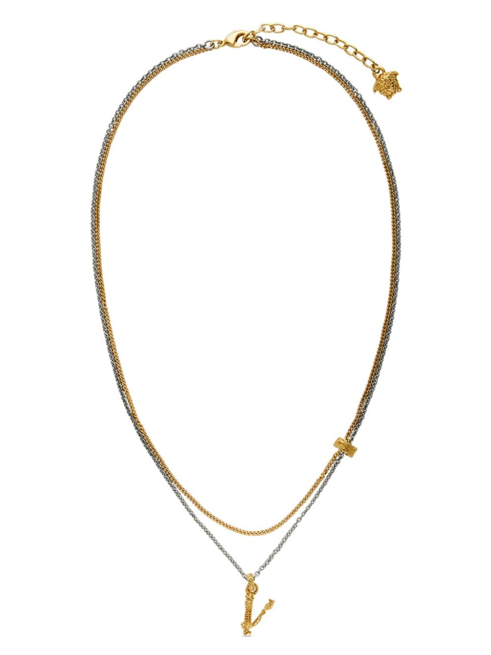 Versace double-chain pendant necklace - Gold von Versace