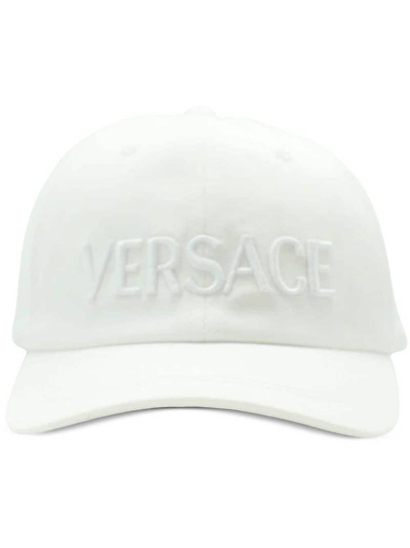 Versace logo-embossed baseball cap - White von Versace