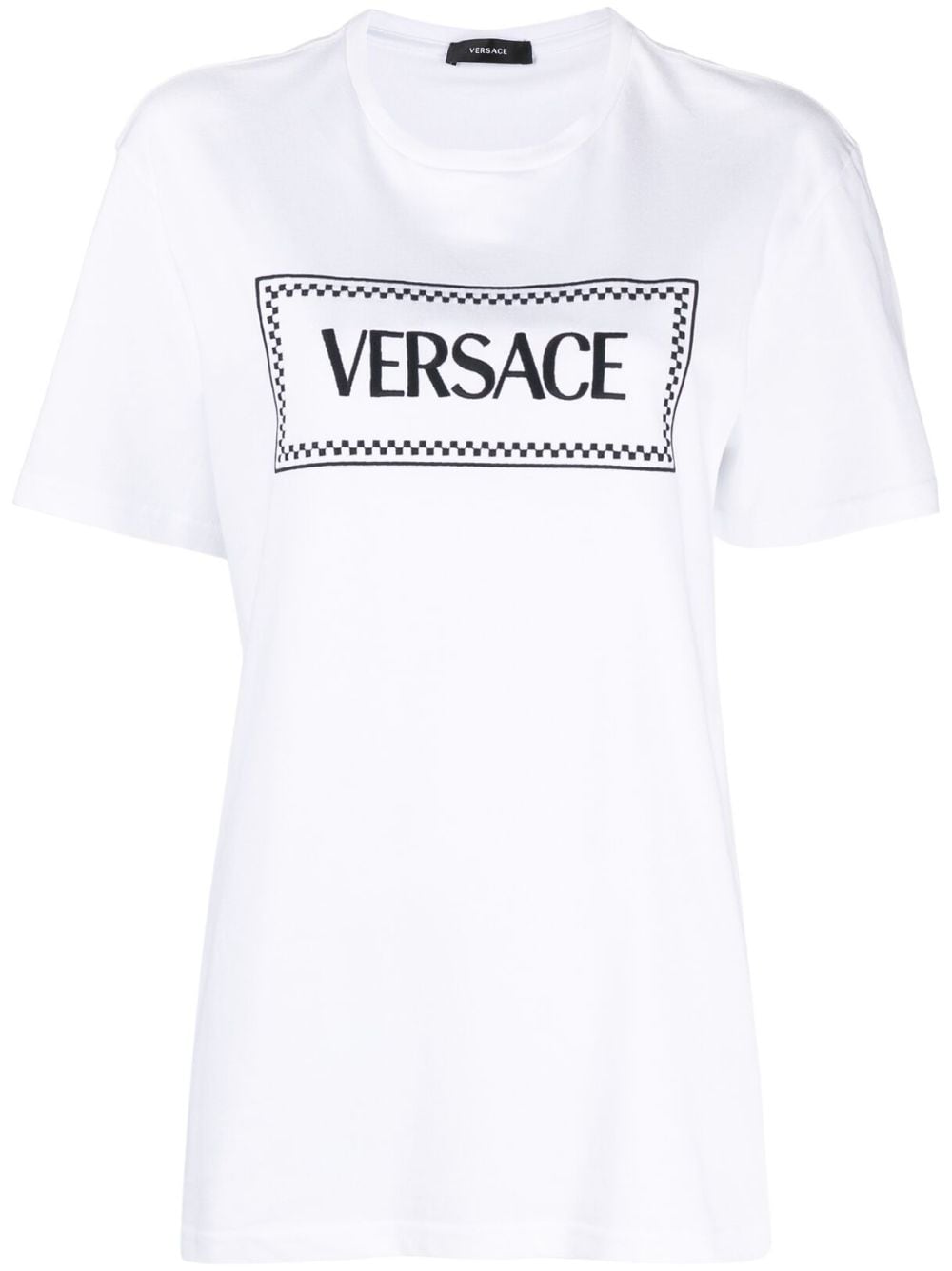 Versace '90s Vintage logo-embroidered T-shirt - White von Versace