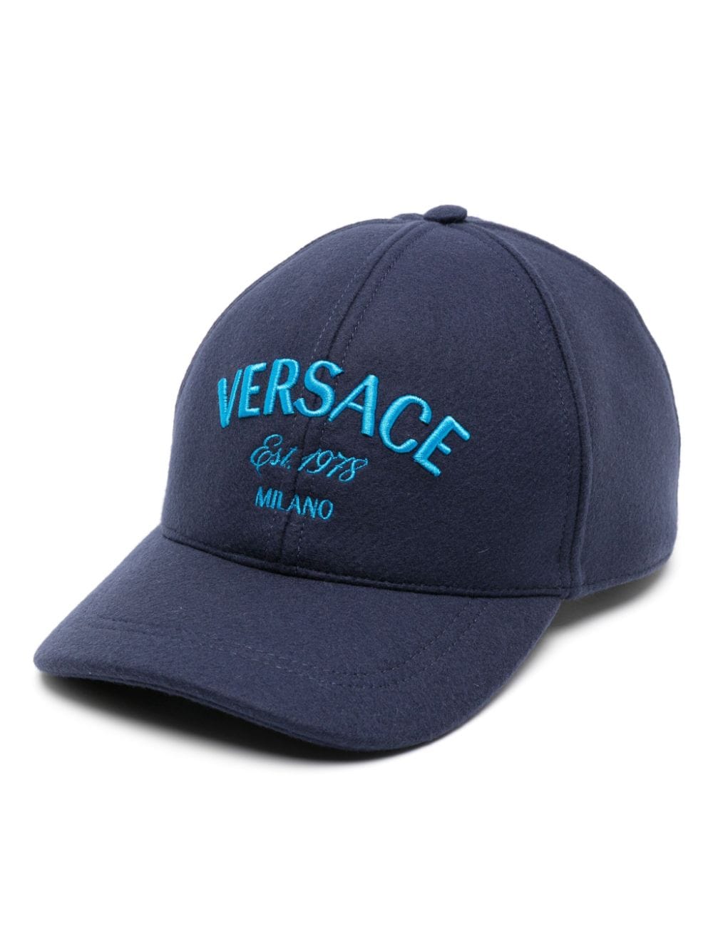 Versace Milano Stamp embroidered baseball cap - Blue von Versace