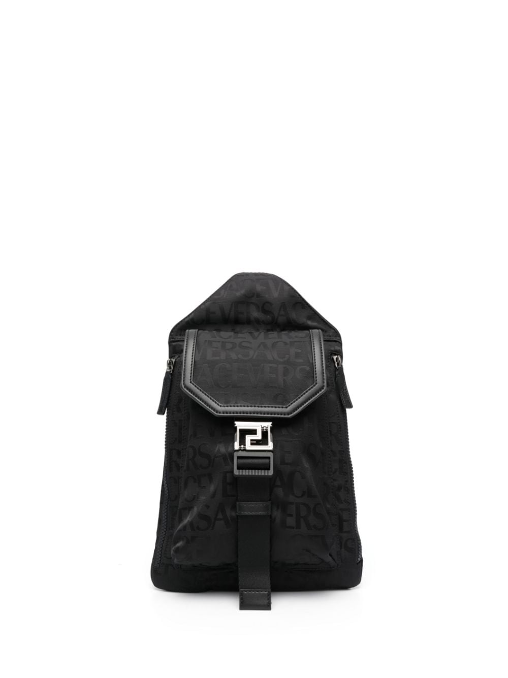 Versace Versace Allover Neo sling backpack - Black von Versace