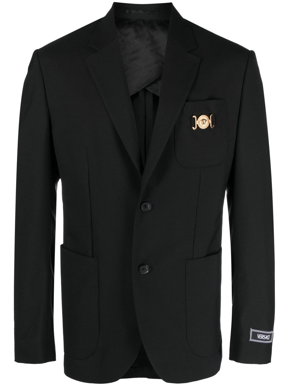 Versace Medusa Biggie single-breasted blazer - Black von Versace