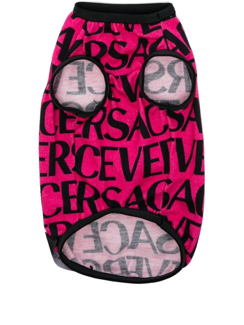 Versace logo-print dog vest - Pink von Versace