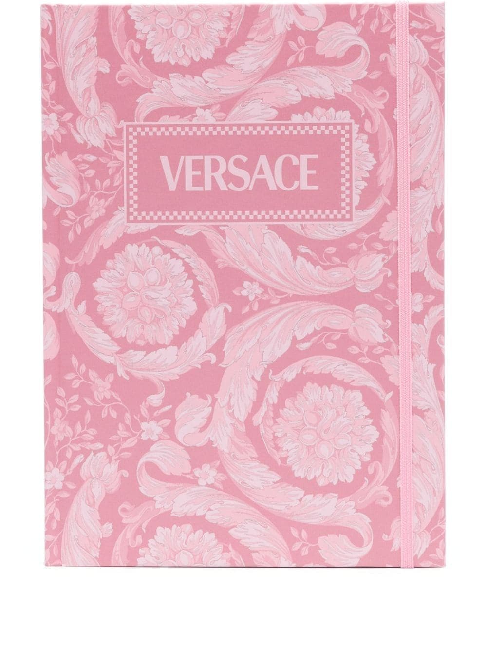 Versace logo-print notebook - Pink von Versace