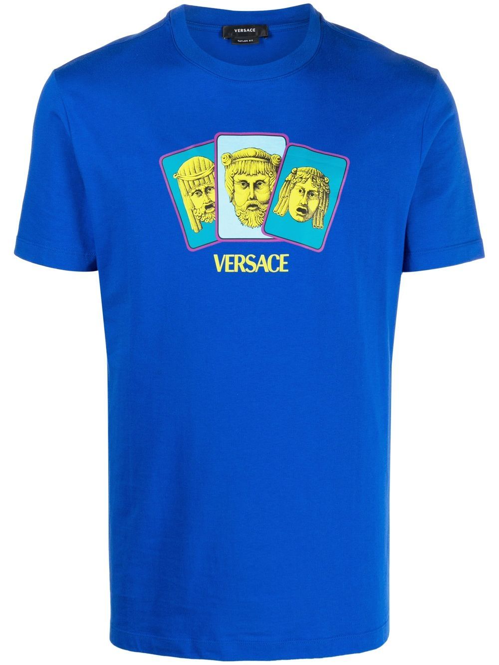 Versace logo-print short-sleeve T-shirt - Blue von Versace