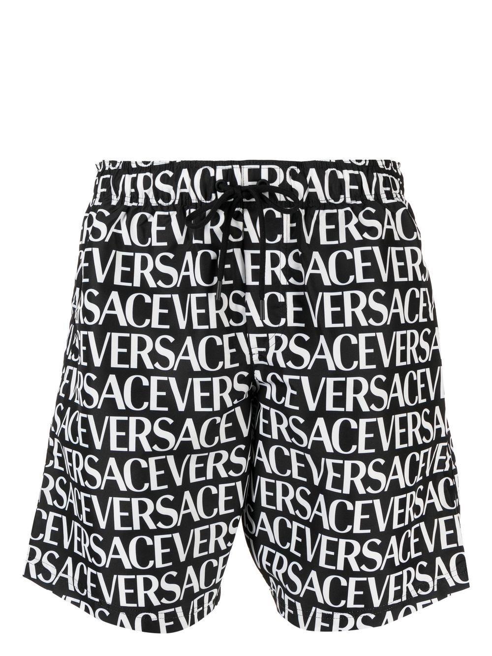Versace logo-print swim shorts - Black von Versace