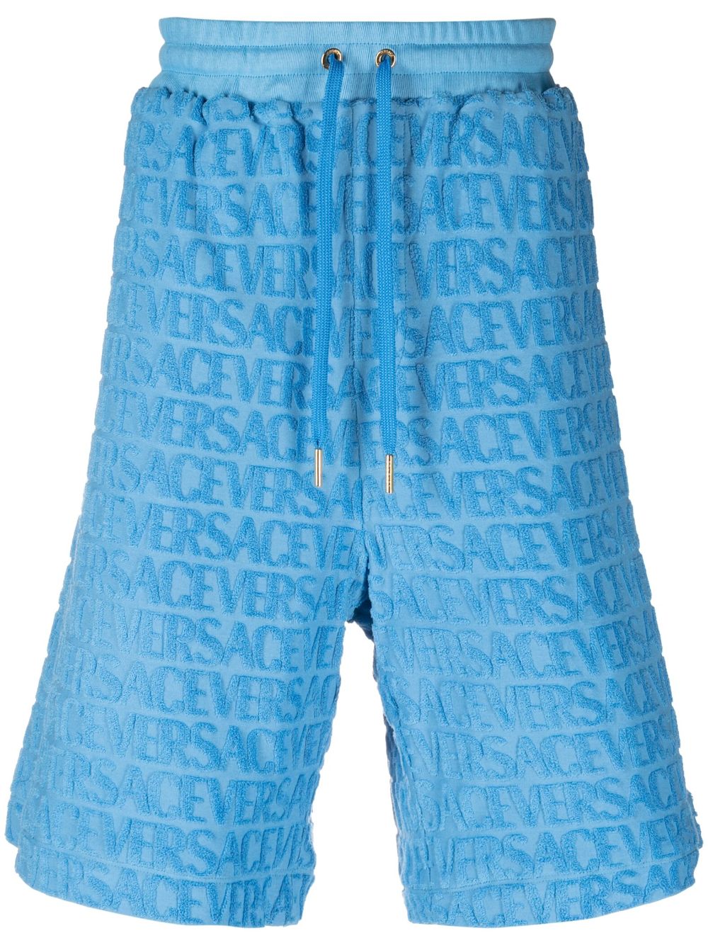 Versace Versace Allover towel shorts - Blue von Versace