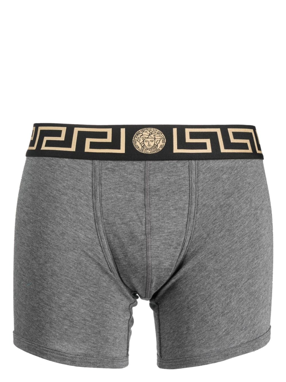 Versace logo-waist boxer briefs - Grey von Versace